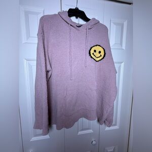 Blue B Collection Hooded smiley Top